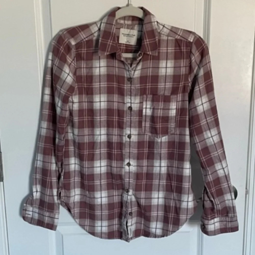 Abercrombie & Fitch Plaid Flannel Shirt - 29031